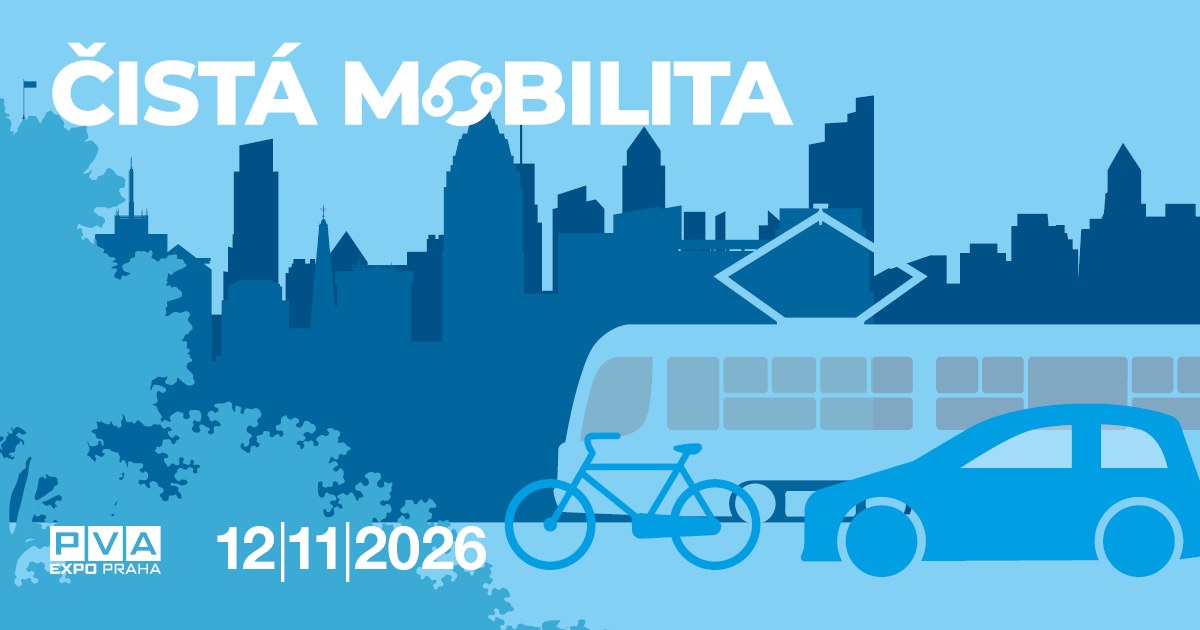 Konference Čistá mobilita 2026 – PVA EXPO Praha, 12. 11. 2026 | zdroj: konferencecistamobilita.cz