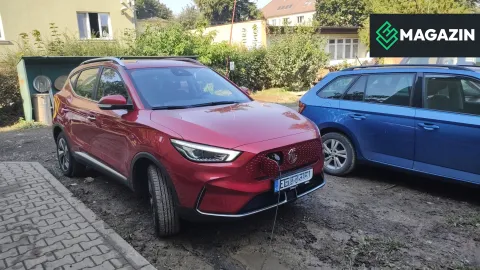 MG ZS EV - V2L - připojené čerpadlo při výpadku proudu